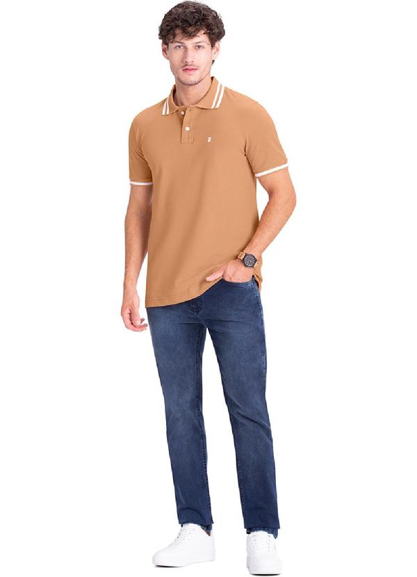 Rezzato - Polo Clássica Masculino Marrom 2