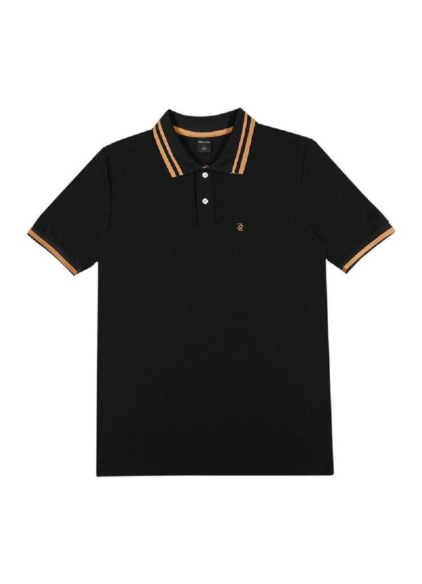Rezzato - Polo Clássica Masculino Preto
