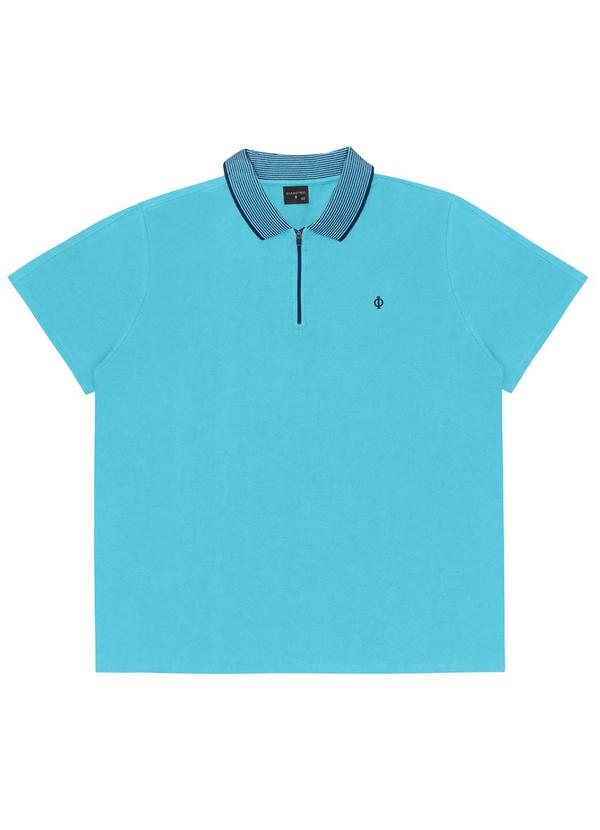 Diametro - Polo Cotton Leve Masculina Azul