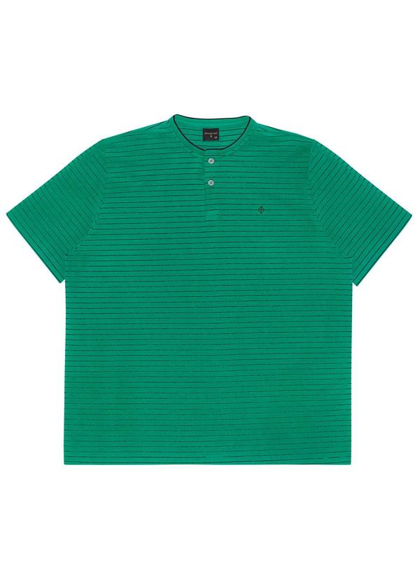 Diametro - Polo Cotton Listrado Masculina Verde