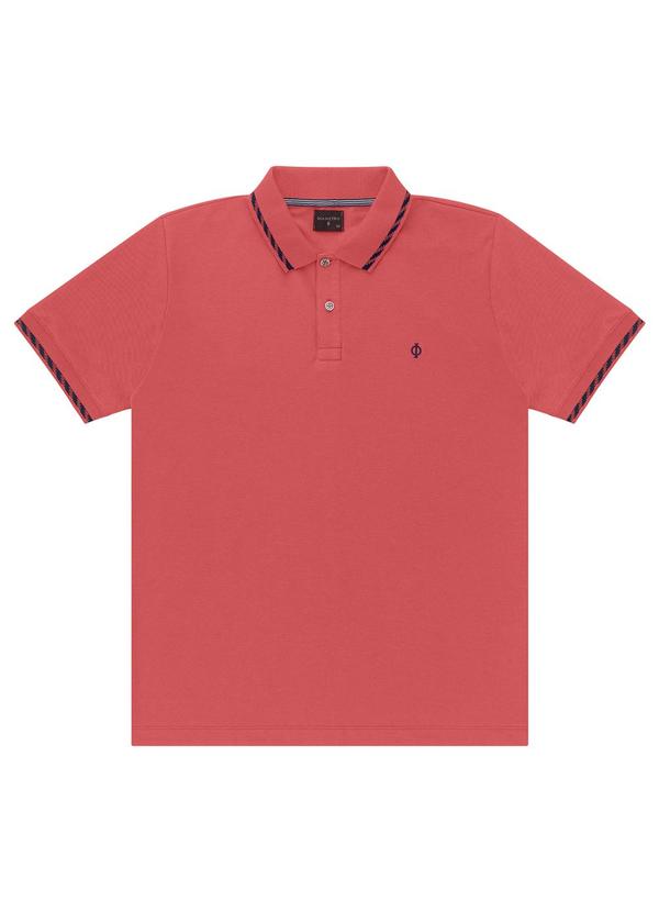 Diametro - Polo de Pique Duplo Pa Laranja