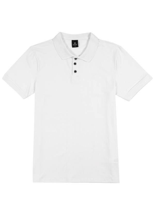 Exco - Polo em Algodão com Bordado Branco