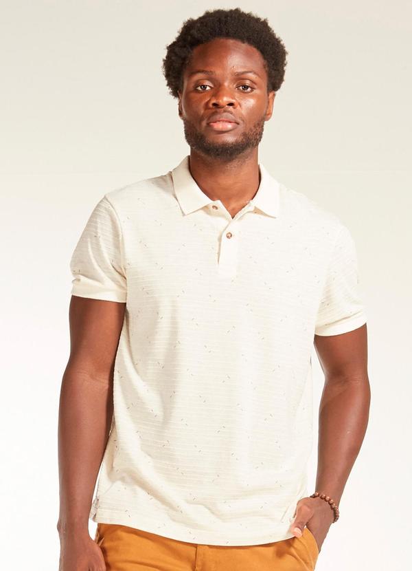 Svk Confort - Polo Linho Dot Off White