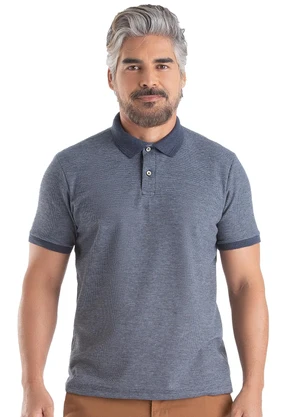 Biogás - Polo M/C Malha Honey Azul - BIOGÁS