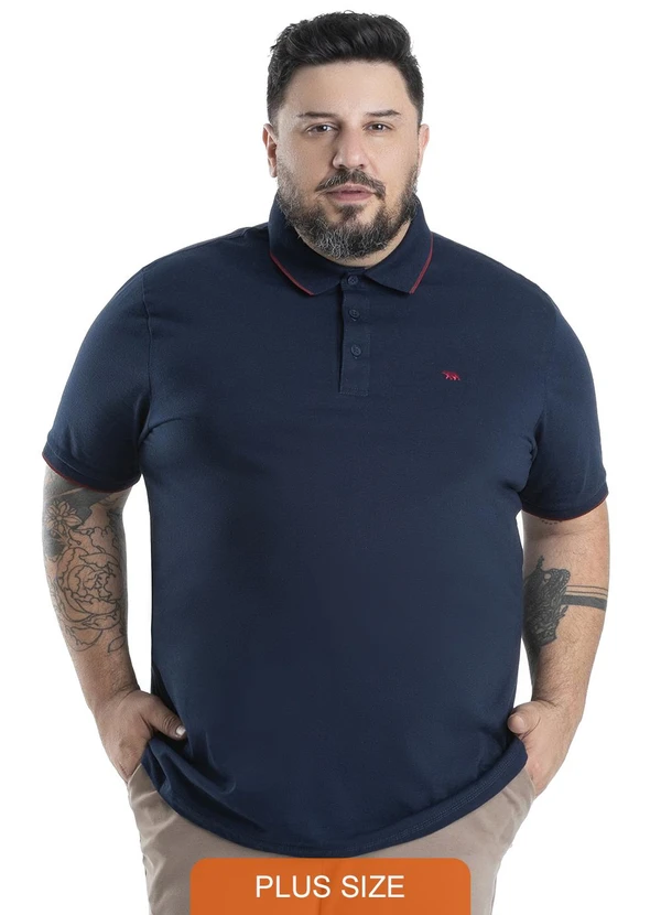 Biogás - Polo M/C Meia Malha Azul