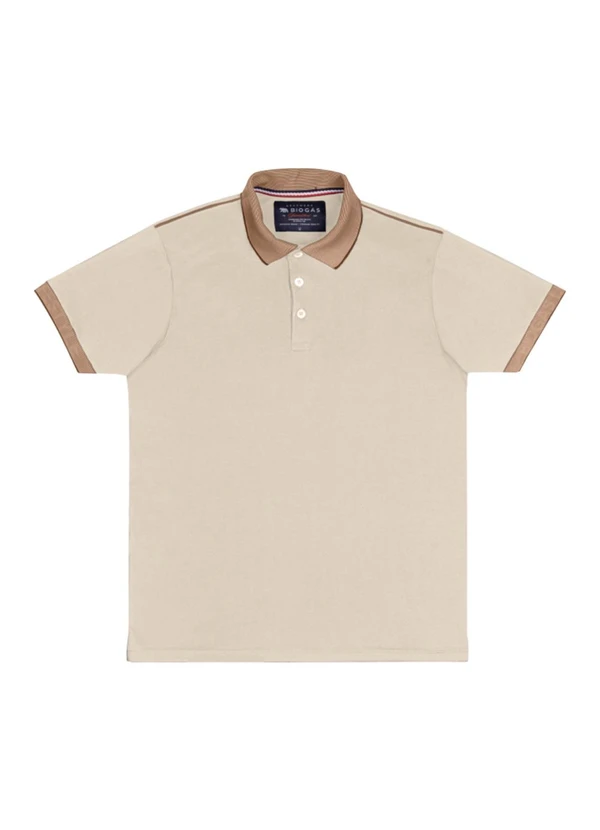 Biogás - Polo M/C Meia Malha Bege