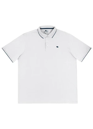 Biogás - Polo M/C Meia Malha Branco - BIOGÁS