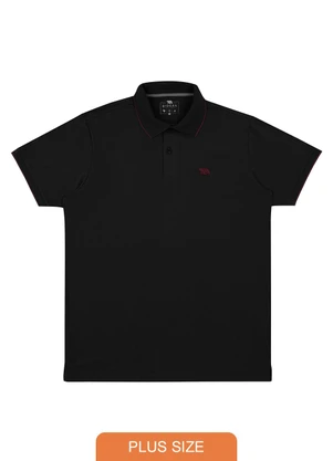 Camiseta Polo Masculina Malwee 4425 00004-Preta - Meias Sao Jorge