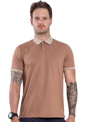 Biogás - Polo M/C Piquet P.A Marrom - BIOGÁS