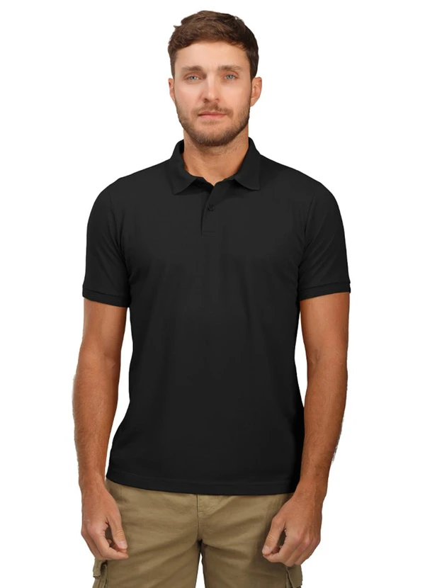 Biogás - Polo M/C Piquet Premium Preto
