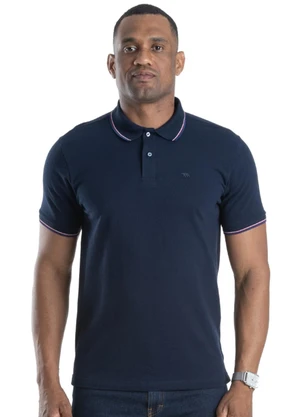 Biogás - Polo M/C Piquet Simples Azul - BIOGÁS