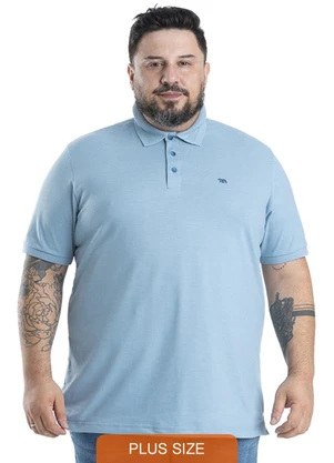 Biogás - Polo M/C Piquet Simples P.A Azul - BIOGÁS