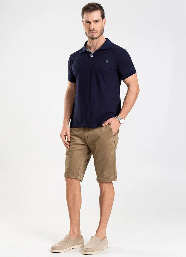 Diametro - Polo Masculina Básica Azul 3