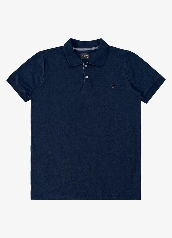Diametro - Polo Masculina Básica Azul 5