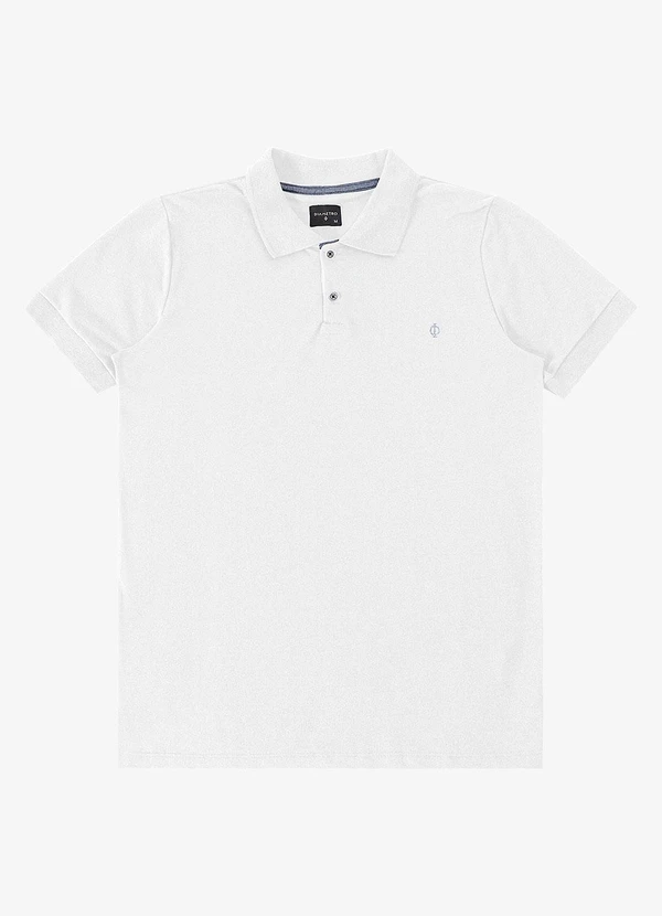 Diametro - Polo Masculina Básica Branco