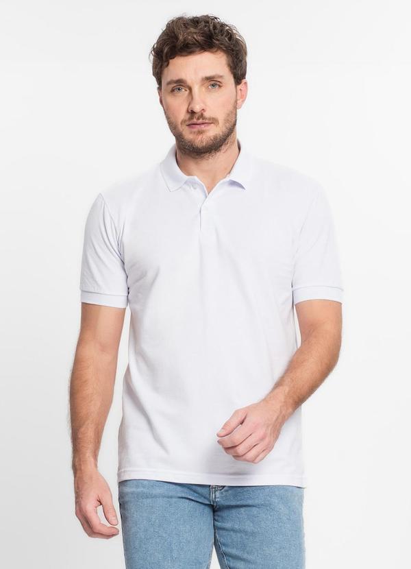 Select - Polo Masculina Básica Lisas Branco