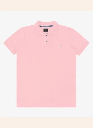 Diametro - Polo Masculina Básica Rosa - DIAMETRO