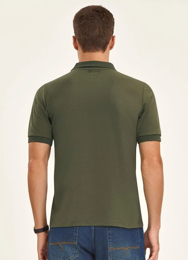 Diametro - Polo Masculina Básica Verde 2