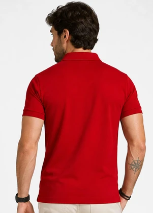Select - Polo Masculina Básica Vermelho - SELECT