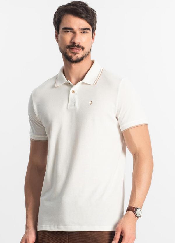 Diametro - Polo Masculina Bege