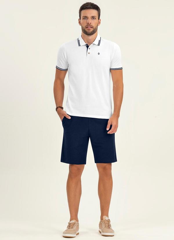 Diametro - Polo Masculina em Cotton Leve Diamentro Branco 2