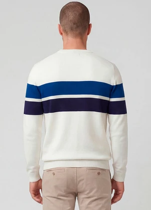 Diametro - Polo Masculina em Malha Piquet Branco - DIAMETRO
