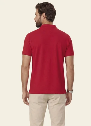Diametro - Polo Masculina em Malha Piquet Vermelho - DIAMETRO