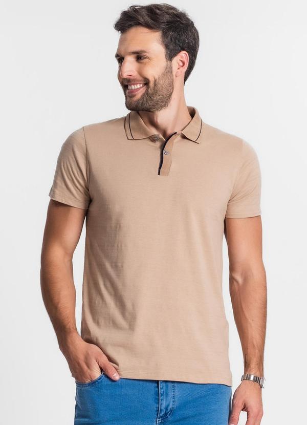 Diametro - Polo Masculina Marrom