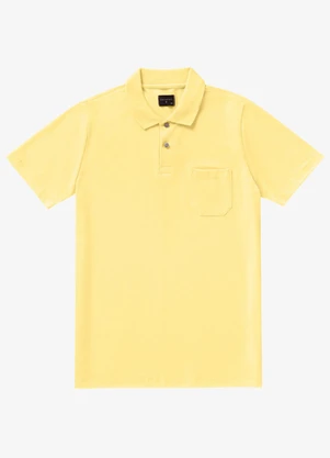 Diametro - Polo Masculina Pique Amarelo - DIAMETRO