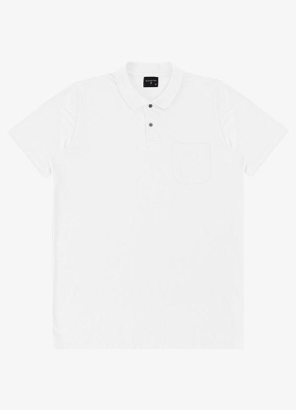 Diametro - Polo Masculina Pique Branco