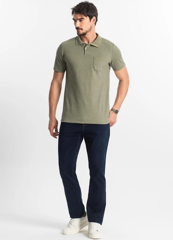 Diametro - Polo Masculina Pique Verde 3