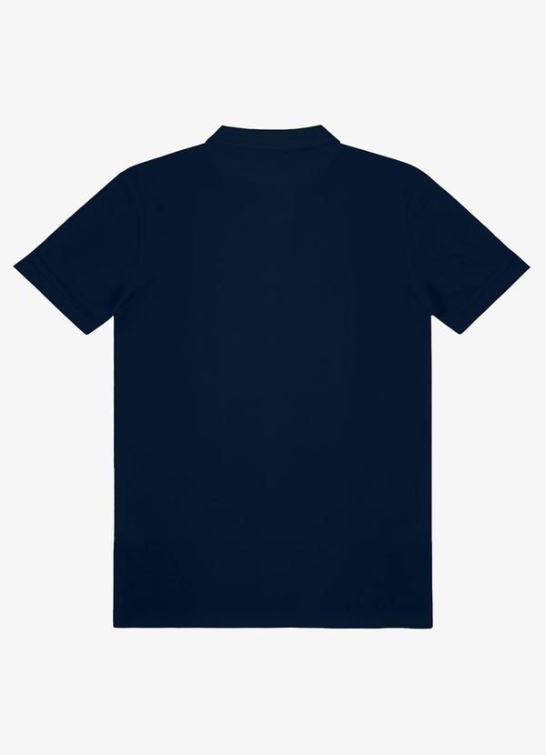 Select - Polo Masculina Piquet Básica Azul 2