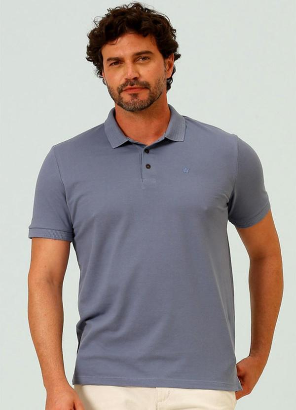 Seeder - Polo Masculina Piquet Premium Seeder Azul