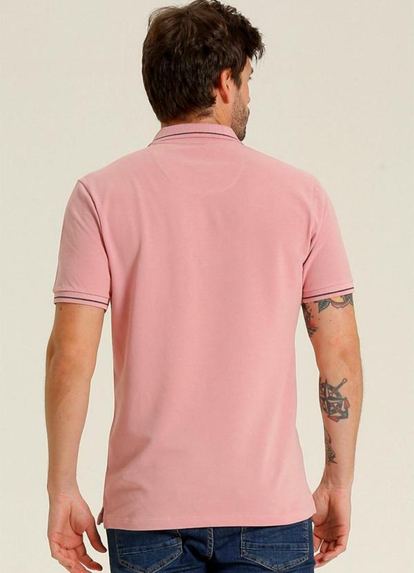 Seeder - Polo Masculina Piquet Premium Seeder Rosa 2