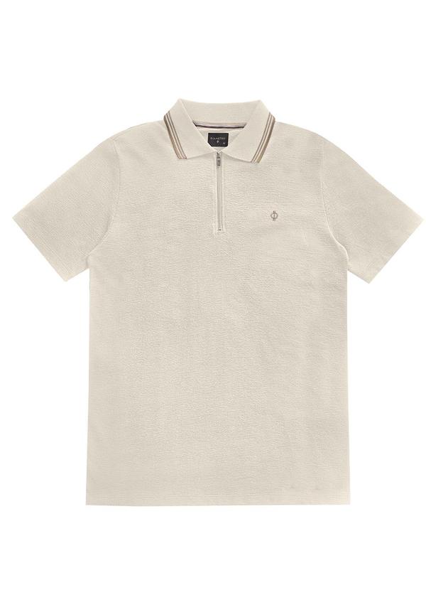 Diametro - Polo Masculino Manga Curta Malhão Fruit Bege