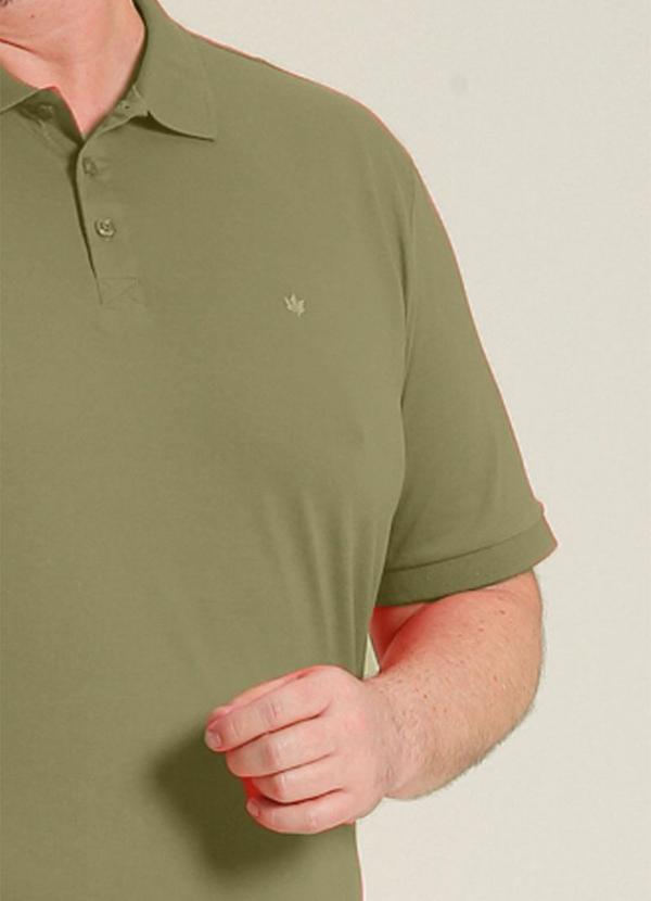 Seeder - Polo Plus Size Básica em Meia Malha SeederVerde 2