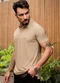 Hiatto Confecção - Polo Sporttech Botão Preto - variação: Bege