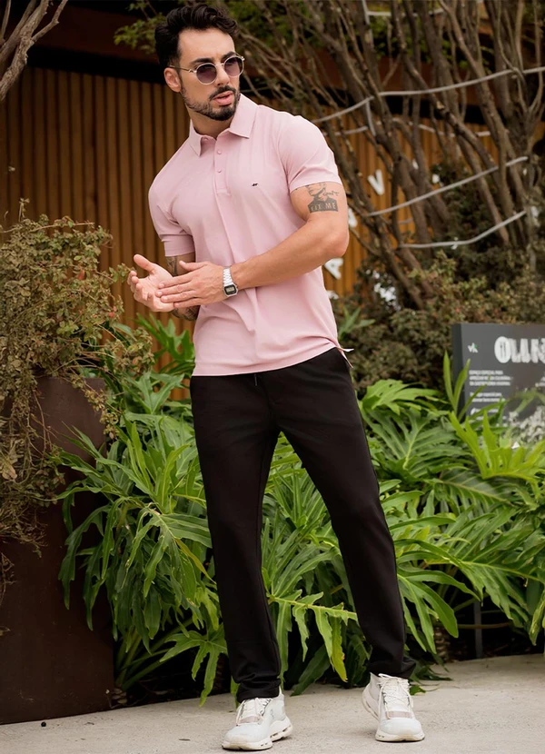 Hiatto Confecção - Polo Sporttech Botão Rose 2