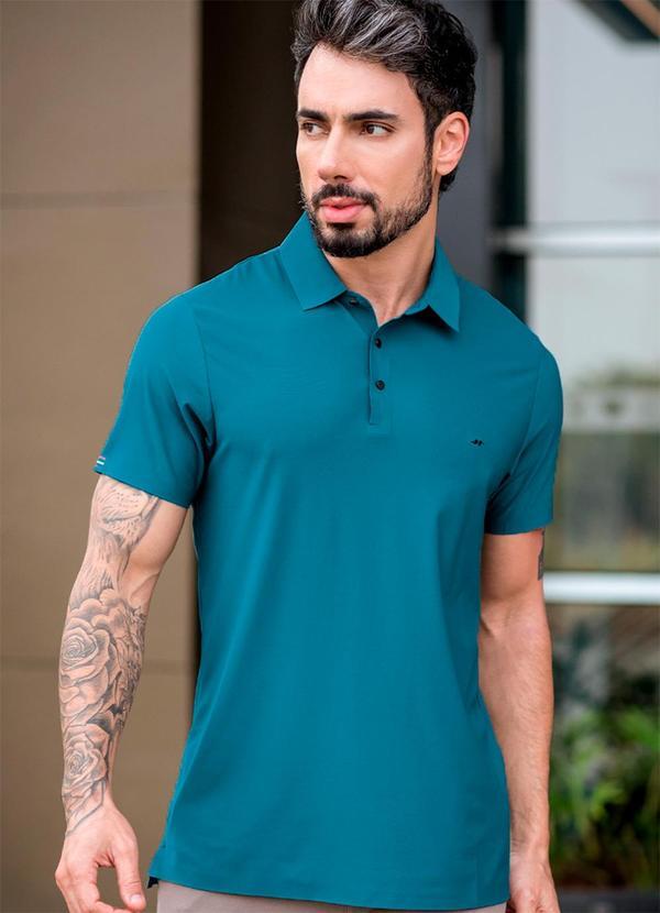 Hiatto Confecção - Polo Sporttech Masculina Azul