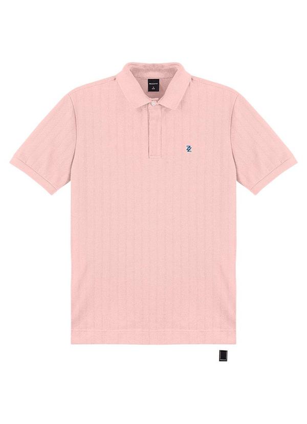Rezzato - Polo Texturizada Adulto Masculino Rosa 1