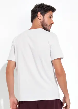 Moda Pop - Blusa Branco em Malha de Algodão - MODA POP