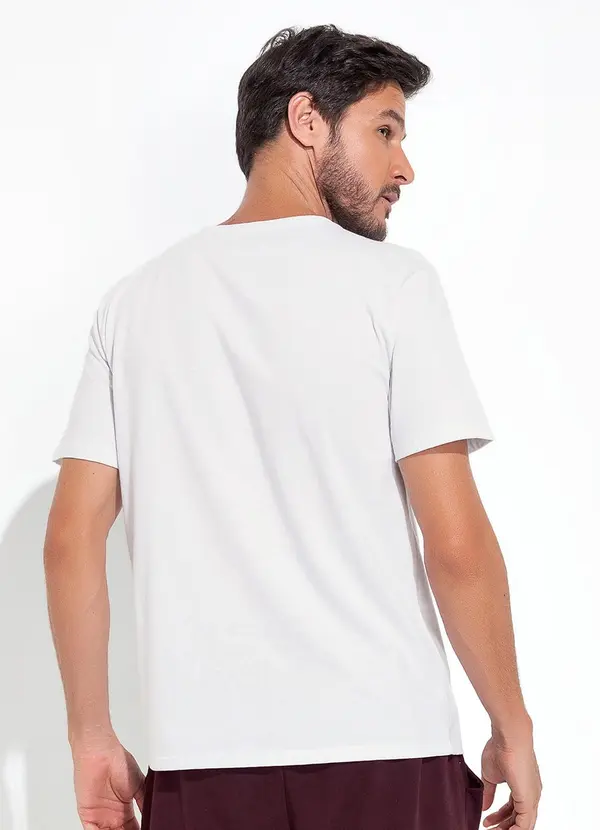 Moda Pop - Blusa Branco em Malha de Algodão 2
