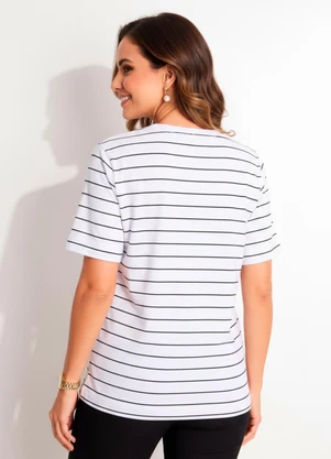 Multimarcas - Blusa em Malha Branca - MULTIMARCAS