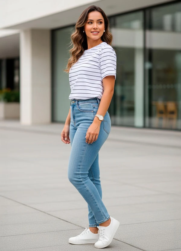 Fakini - Blusa em Malha Branca 4