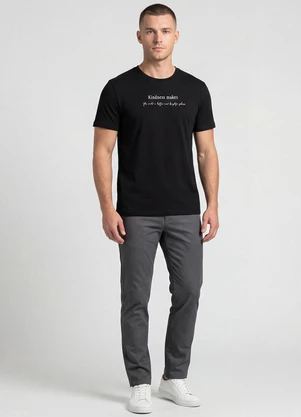 Infinita Cor - Camiseta Masculina Manga Curta Preto - INFINITA COR