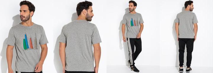 Blusa Mescla Claro em Malha