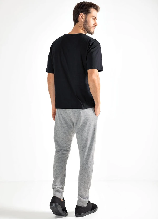 Moda Pop - Blusa Preto em Malha de Algodão 4