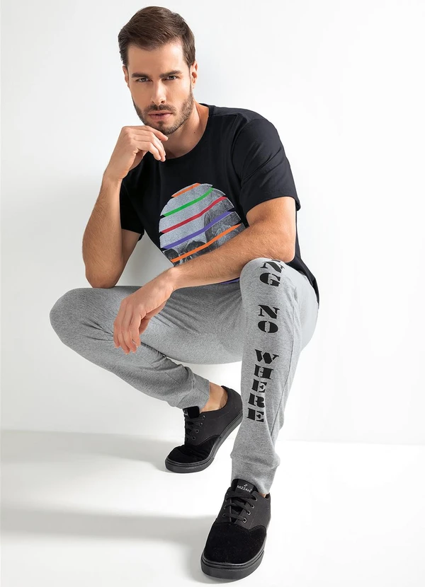 Moda Pop - Blusa Preto em Malha de Algodão 5