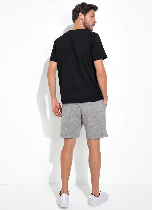 Moda Pop - Blusa Preto em Malha de Algodão 4