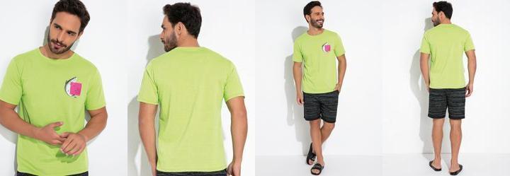 Blusa Verde Lima em Malha de Algodo